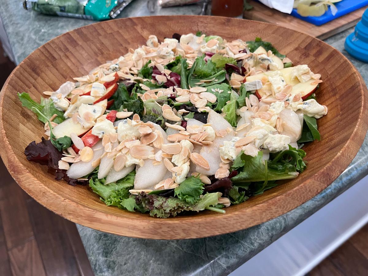 Autumn Salad Features Dried Apple Vinaigrette