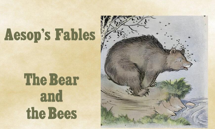 Aesop's Fables: This Poor Bear Could Save Himself Only by Diving Into a Pool of Water
