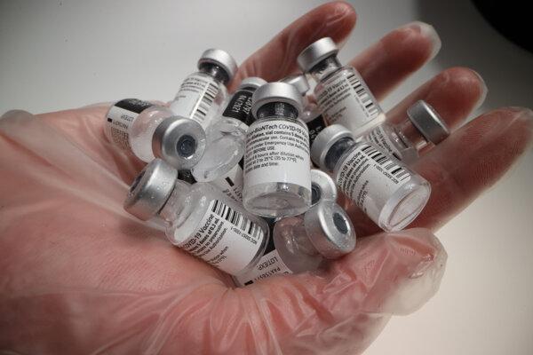 Pfizer-BioNTech COVID-19 vaccine vials are seen in a file photo. (cortex-film/Shutterstock)