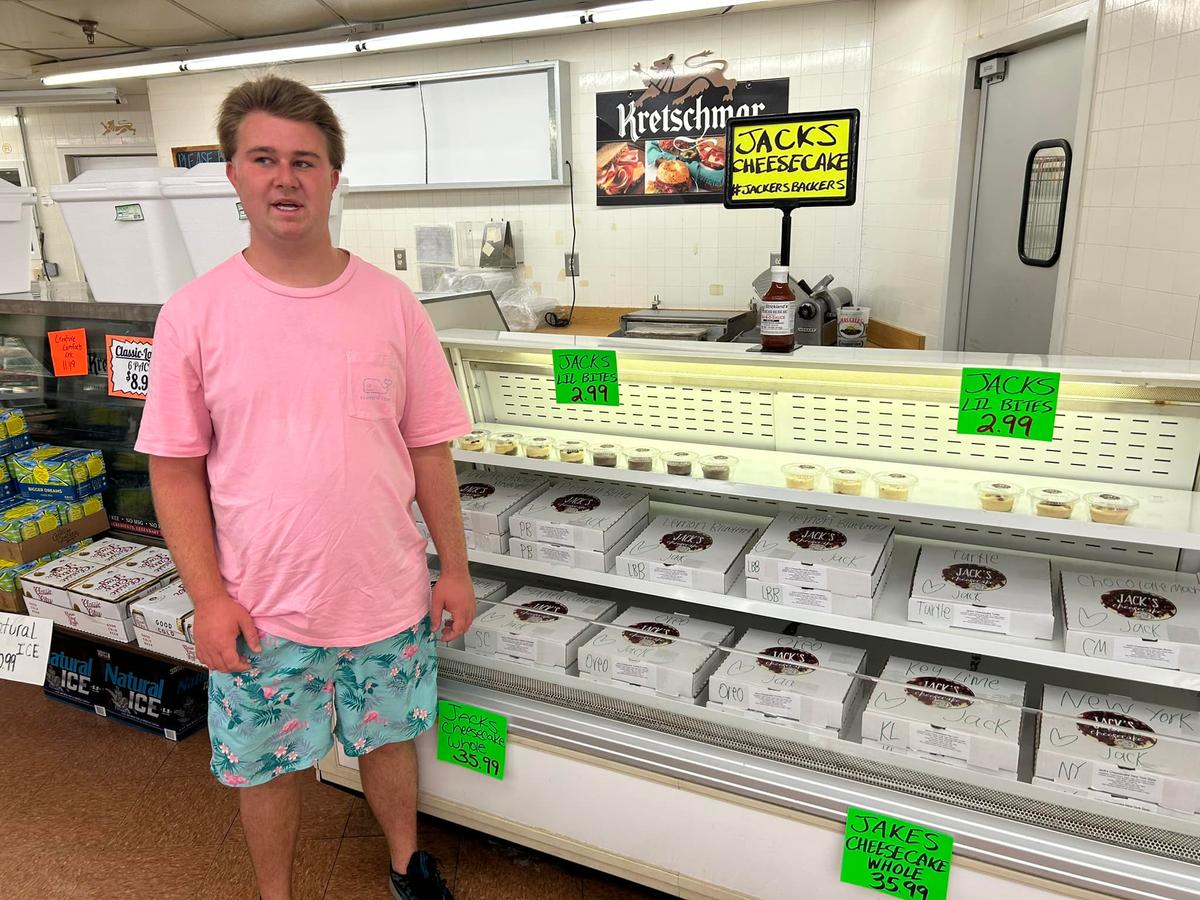 Jack Leach, 19, the proprietor of Jack's Cheesecakes in Watkinsville, Georgia. (Courtesy of Jack's Cheesecake)