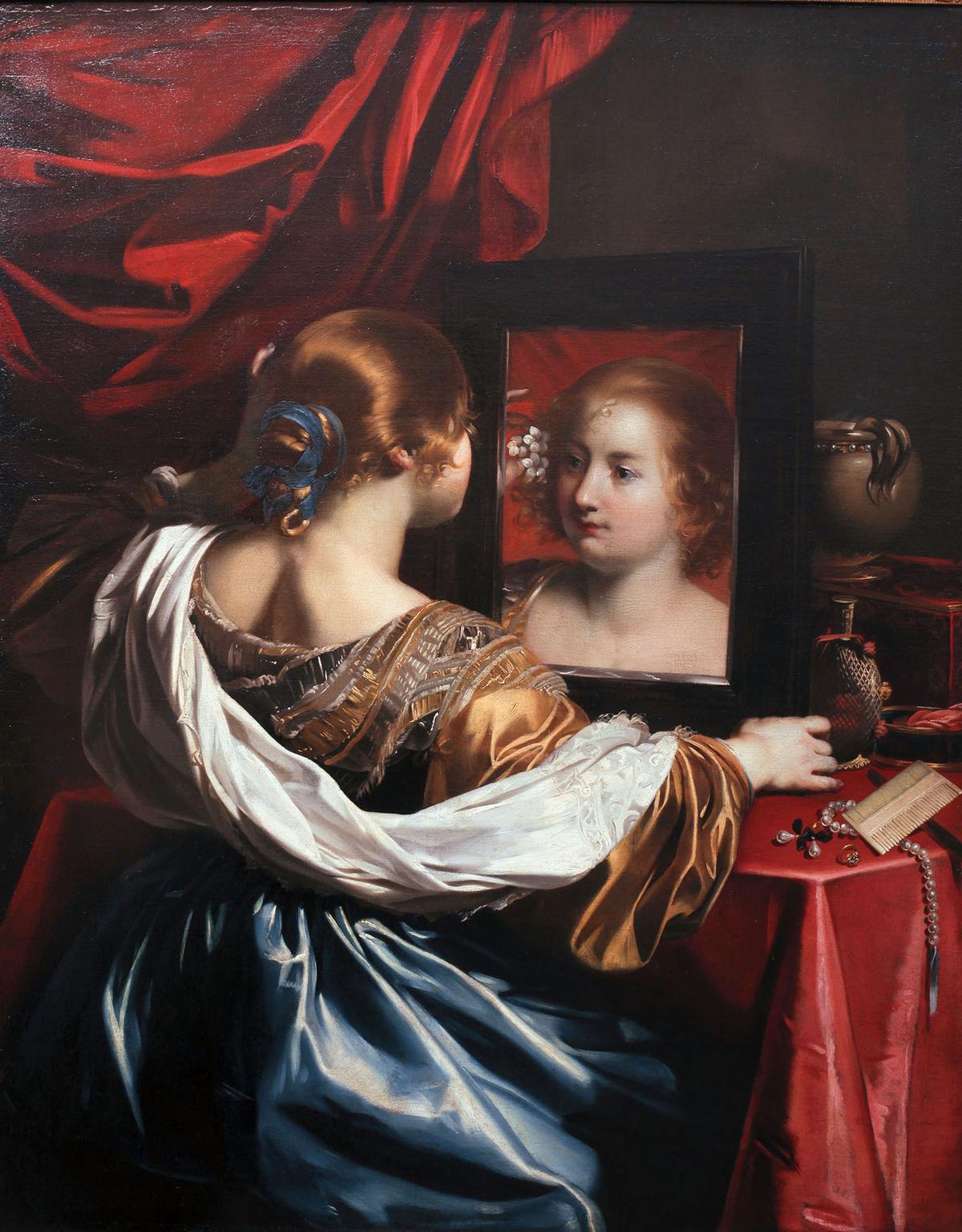 "Vanity," circa 1626, by Nicolas Régnier. Oil on canvas. Museum of Fine Arts of Lyon, France. (Public Domain)