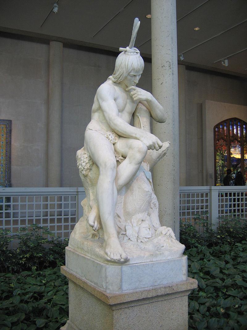 “Hiawatha,” 1872, by Augustus Saint-Gaudens. Metropolitan Museum of Art. (<a class="extiw" title="w:User:Postdlf" href="https://en.wikipedia.org/wiki/User:Postdlf">Postdlf</a>/<a class="mw-mmv-license" href="http://creativecommons.org/licenses/by-sa/3.0/" target="_blank" rel="noopener">CC BY-SA 3.0</a>)