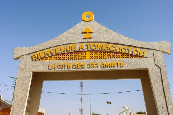 A view of the entrance of Timbuktu, Mali, on Sept. 29, 2023. (Stringer/Reuters)