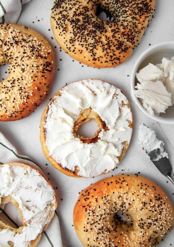 Homemade bagels freeze wonderfully, making them a great option for meal prep. (Courtesy of Amy Dong)