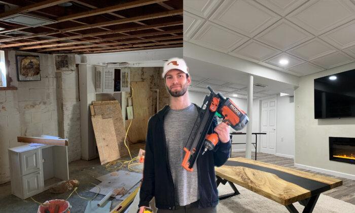 Man Transforms Run-Down Basement Saving $30,000 by Doing Everything Himself, Here’s How It Looks