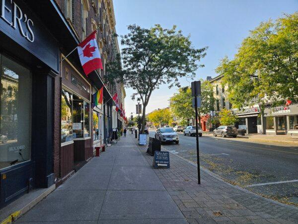 A view of King Street in Cobourg, Ont., on Oct. 2, 2023. (Tara MacIsaac/The Epoch Times)