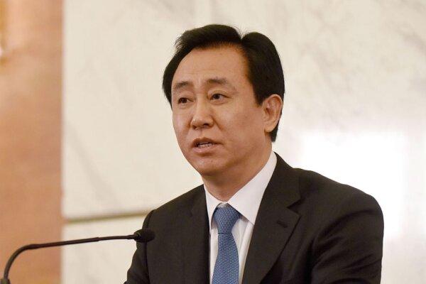 Recently, Xu Jiayin was arrested on suspicion of illegal activities. The photo shows Xu Jiayin, the Chairman of Evergrande Group, speaking at a press conference during the annual session of the National People's Congress on March 6, 2016. (Etienne Oliveau/Getty Images)