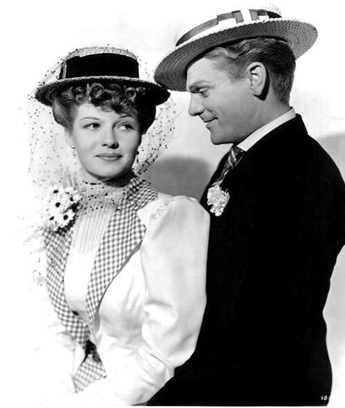 Virginia Brush (Rita Hayworth) and Biff Grimes (James Cagney), in “The Strawberry Blonde. (Warner Bros.)