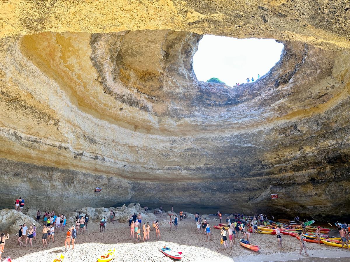 The Algar de Benagil cave is located along the coastal strip of Algarve, the southern region of Portugal. (Tim Johnson)