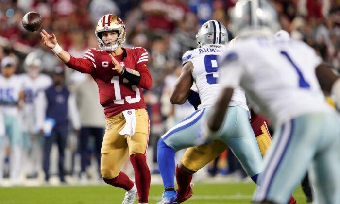 Brock Purdy Throws 4 TD Passes to Lead the 49ers Past the Cowboys 42–10