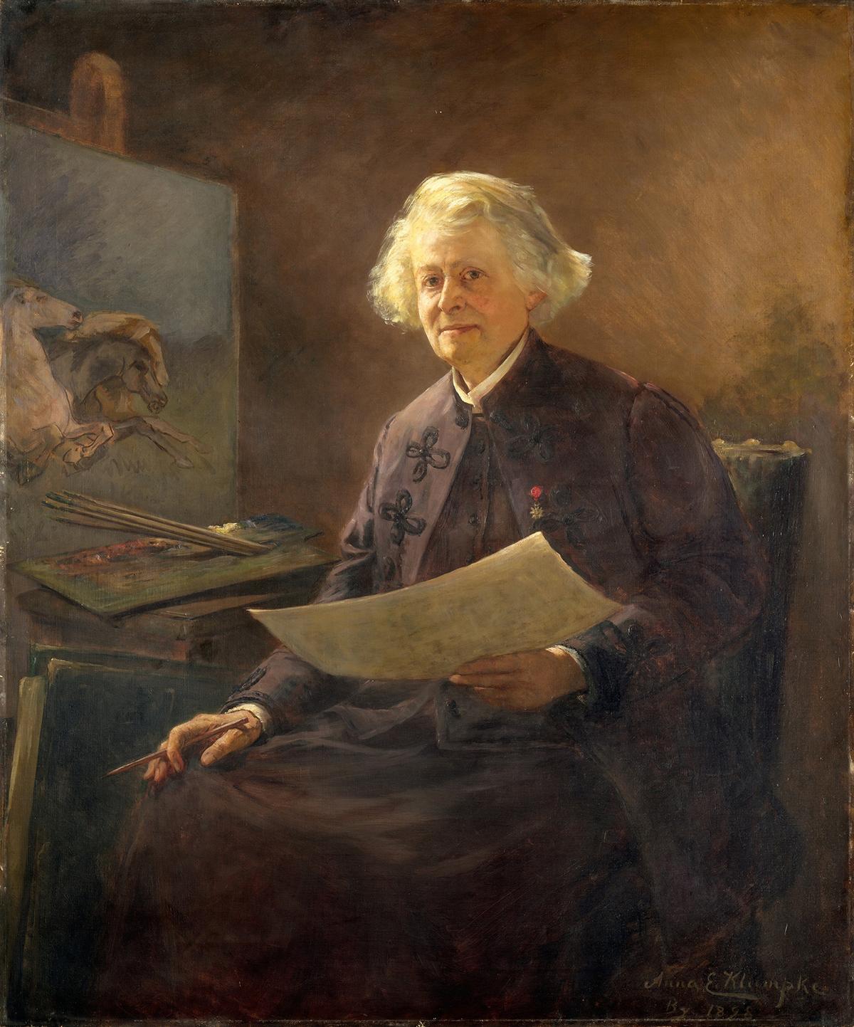 "Rosa Bonheur," 1898, by Anna Elizabeth Klumpke. Oil on canvas. The Metropolitan Museum of Art, New York. (Public Domain)