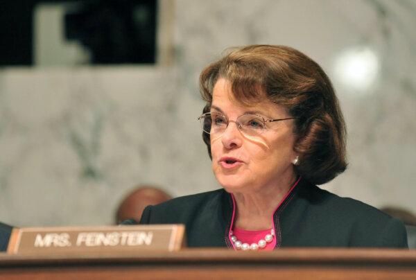 Sen. Dianne Feinstein (D-Calif.) speaks during a hearing before the Senate Judiciary Committee in Washington on July 13, 2009. (Nicholas Kamm/AFP via Getty Images)