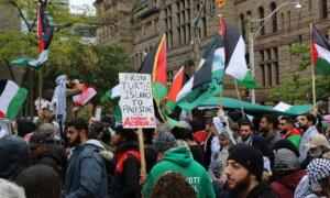 Toronto Police Shut Down Highway Overpass Amid Pro-Palestine Protest