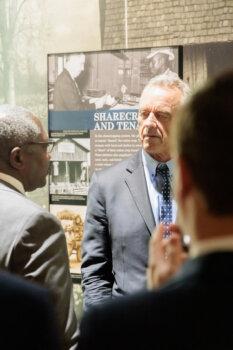 Robert F. Kennedy Jr. at the Mississippi Civil Rights Museum in Jackson, Miss., on Oct. 2, 2023. (Courtesy of Charlotte Stringer Photography)