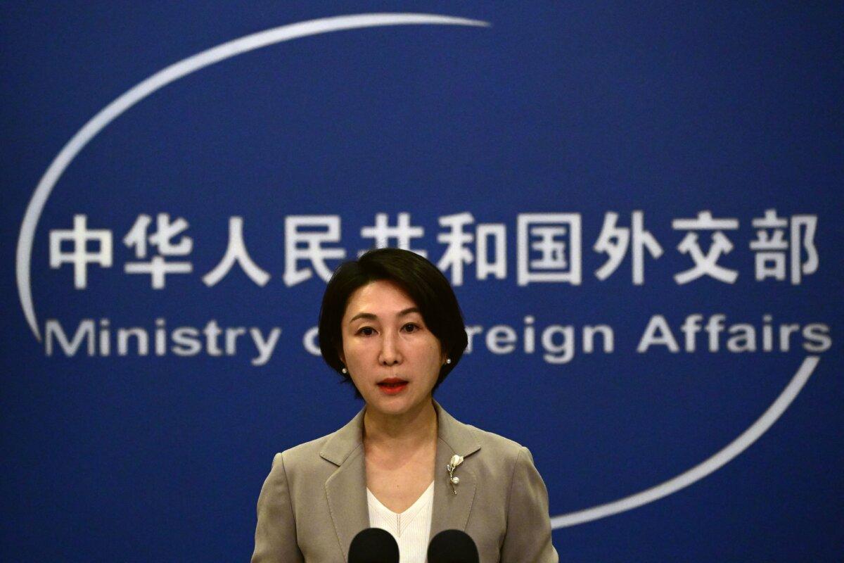 China's foreign ministry spokeswoman Mao Ning addresses a press conference in Beijing on July 26, 2023. (Pedro Pardo/AFP via Getty Images)