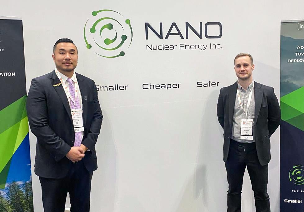 Jay Yu (L), founder and executive chairman, and James Walker, CEO and head of nuclear reactor development, at NANO Nuclear Energy. (Courtesy of NANO Nuclear Energy)