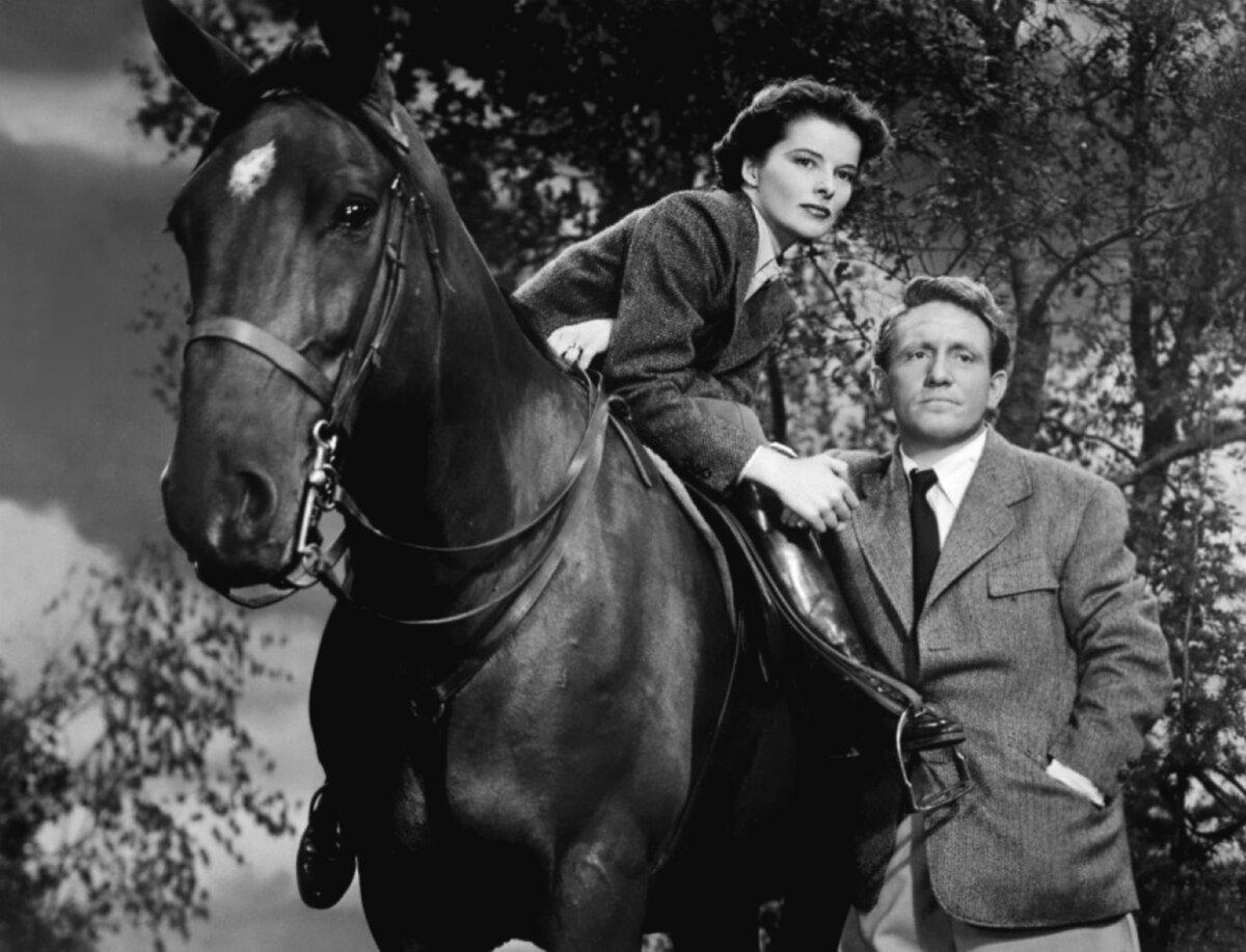 Publicity still for the 1942 film "Keeper of the Flame" starring Spencer Tracy and Katherine Hepburn. (MovieStillsDB)