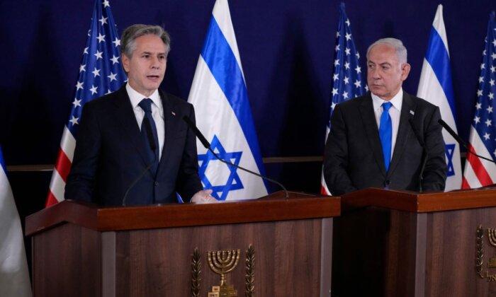 Blinken Makes Statement to Media After Meeting Netanyahu  (Event Cancelled Due to Operational Reasons)