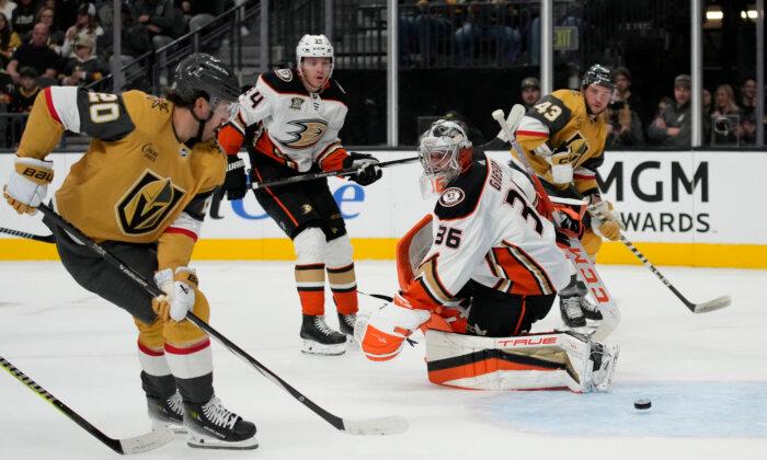 Undefeated Golden Knights Led by Eichel, Hill to Win 4–1 Over Ducks