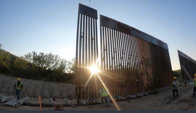 Texas builds its own border wall in its effort to secure the border. (Courtesy of the Office of Greg Abbott)