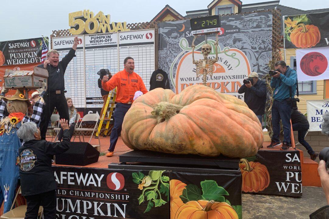 Pumpkin Breaks Record at Half Moon Bay’s 50th Annual World Championship Weigh-Off