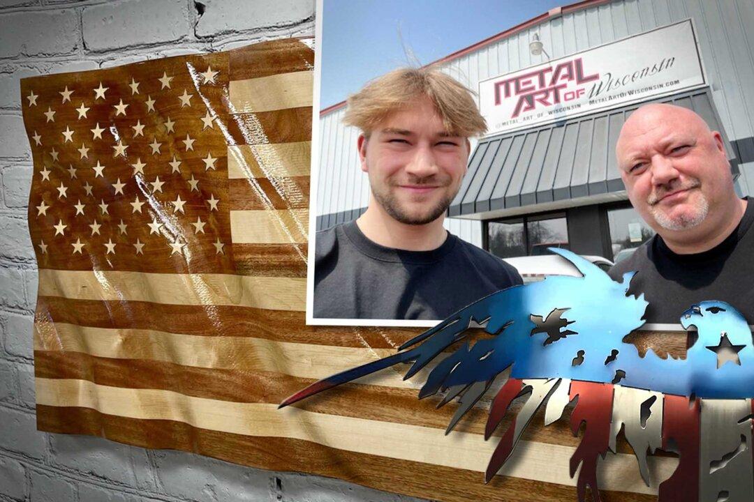 Wisconsin Dad Quits Job, Teams Up With Son to Make Awesome American Flags—and Millions of Dollars