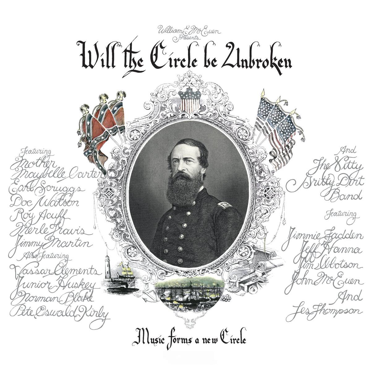 Cover for the 1972 vinyl "Will The Circle Be Unbroken" by the Nitty Gritty Band.