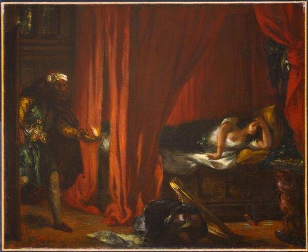 "Othello and Desdemona," 1847-1849, by Eugene Delacroix. (Public Domain)