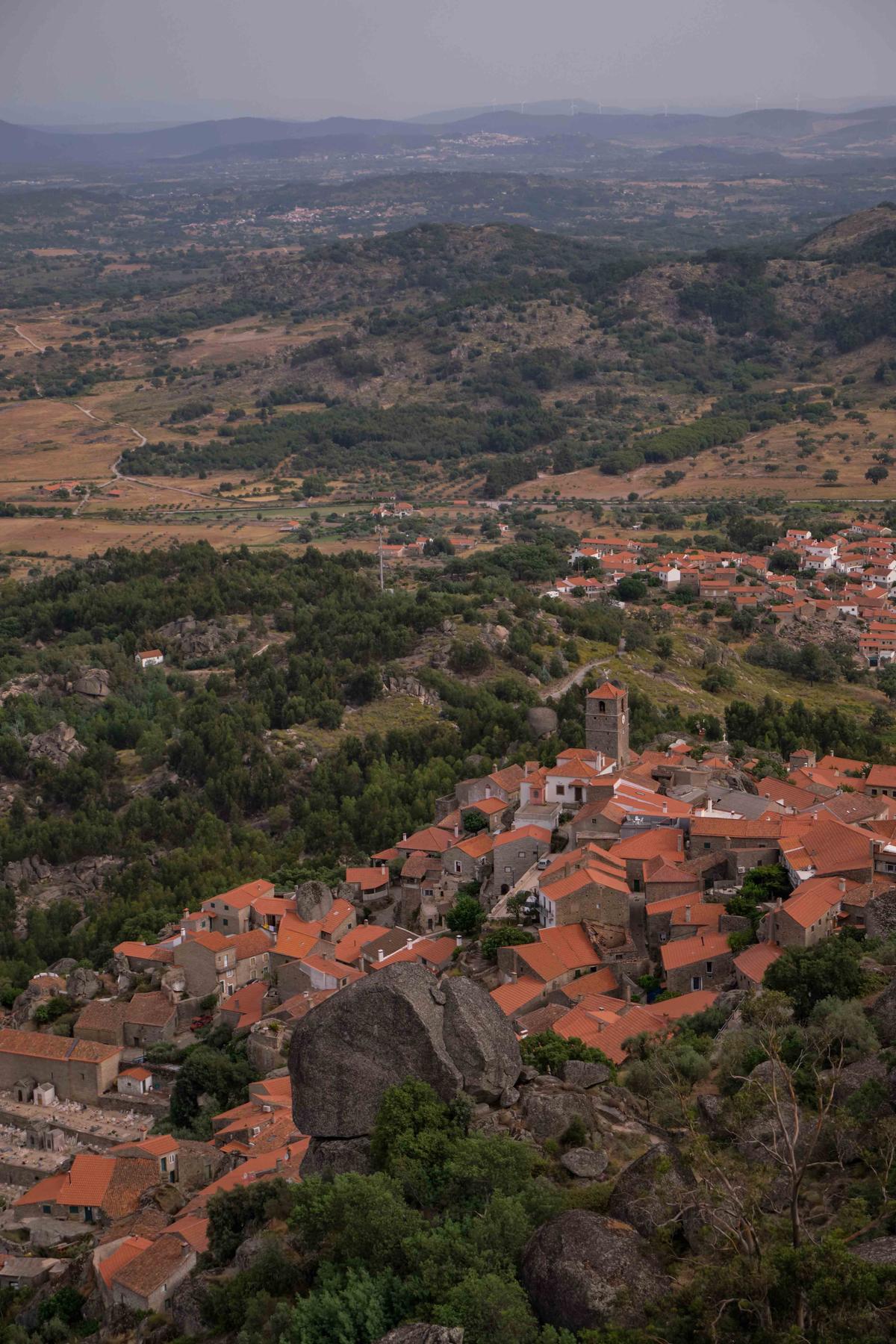 Panorama view of "the most Portuguese town of Portugal," the unique medieval village of Monsanto, Portugal. (nightcap/Shutterstock)