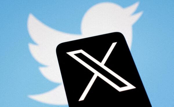 The logo for social media platform X, following the rebranding of Twitter, is seen covering the old logo in an illustration taken on July 24, 2023. (Dado Ruvic/Illustration/Reuters)