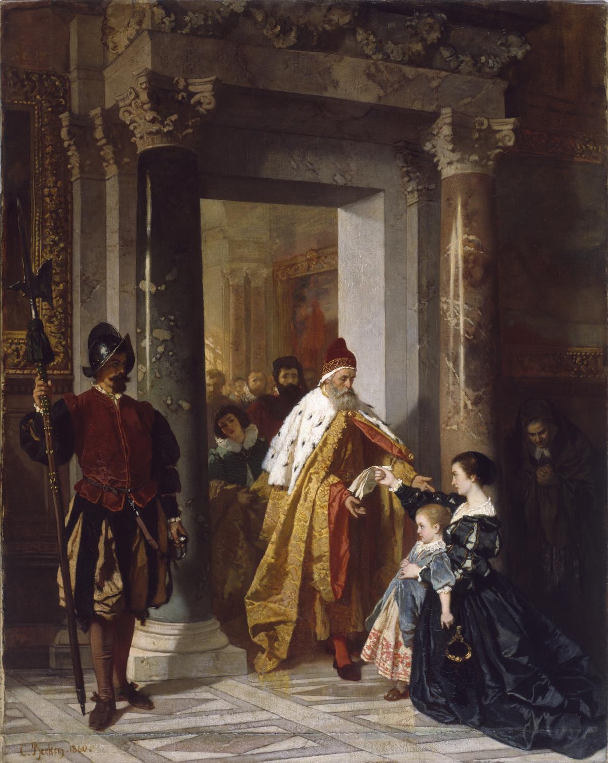 "The Petition to the Doge," 1860, by Karl Becker. Oil on canvas. The Walters Art Museum, Baltimore. (Public Domain)