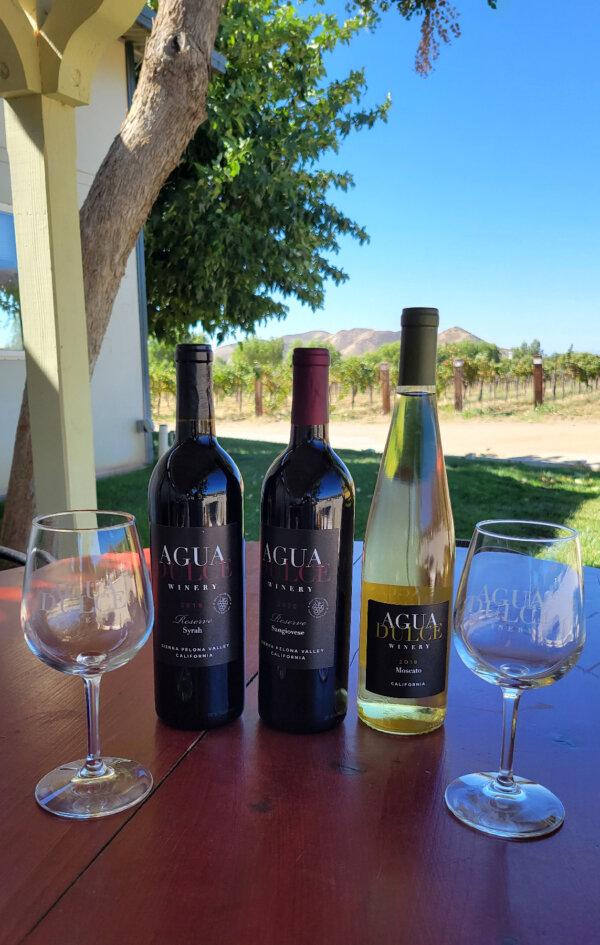 After a hike through the Vasquez Rocks near Agua Dulce, California, wine-tasting at the Agua Dulce Winery is in order. (Jim Farber)