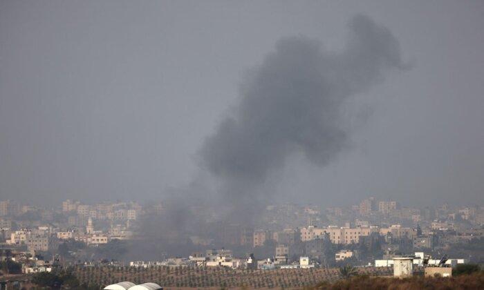 Live View of Gaza Skyline as Airstrikes Continue (Oct. 25, Part 1)