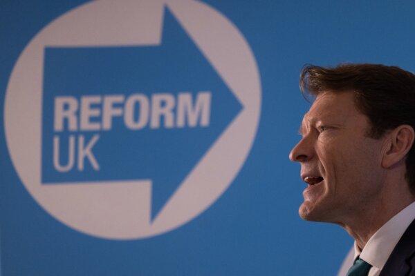 Reform UK leader Richard Tice speaks at a press conference in London on Jan. 04, 2023. (Dan Kitwood/Getty Images)