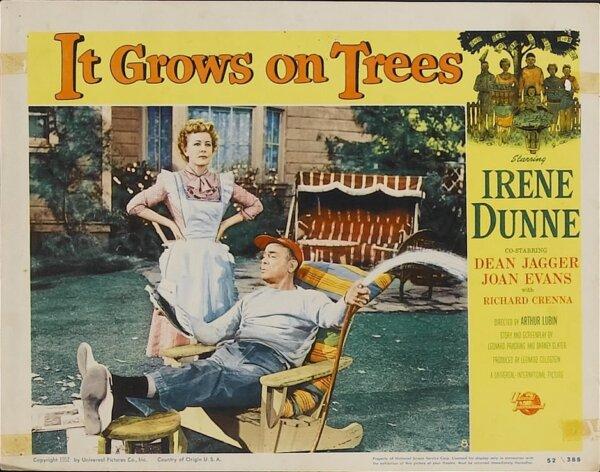 Lobby card for "It Grows on Trees." (MovieStillsDB)