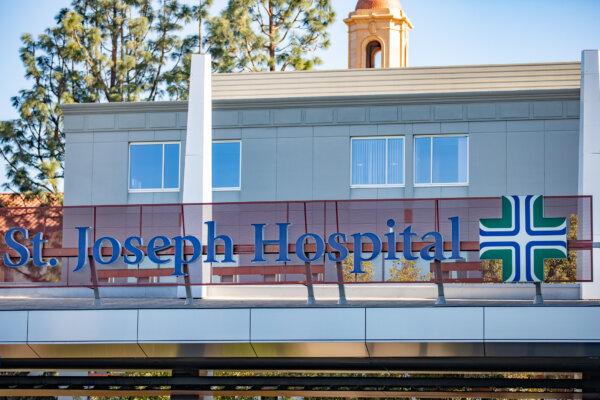 St. Joseph Hospital in Orange., Calif., on Dec. 16, 2020. (John Fredricks/The Epoch Times)