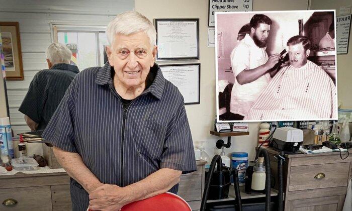 91-Year-Old Barber Opens His Dream Shop, Says Retirement Means Doing What You Love the Most