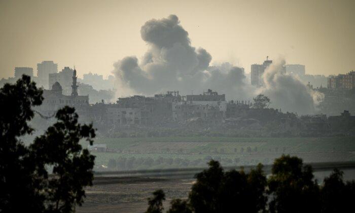 Live View of Gaza Skyline as Airstrikes Continue (Oct. 27, Part 1)