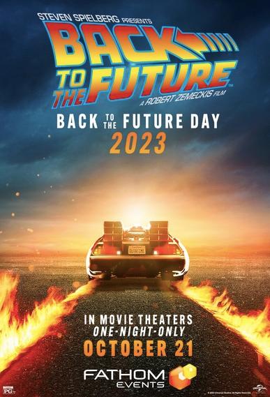 Movie poster for "Back to the Future."