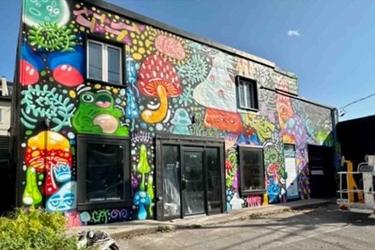 A colorful graffiti mural by Jordan Childs in Ottawa, Canada. (Courtesy of Jordan Childs)
