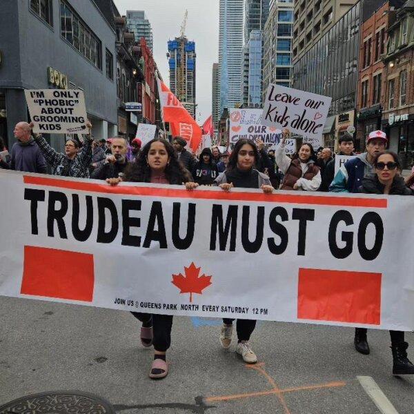 A Worldwide Stop the War on Children Rally in Toronto on Oct. 21, 2023. (Courtesy of Joe Anidjar)