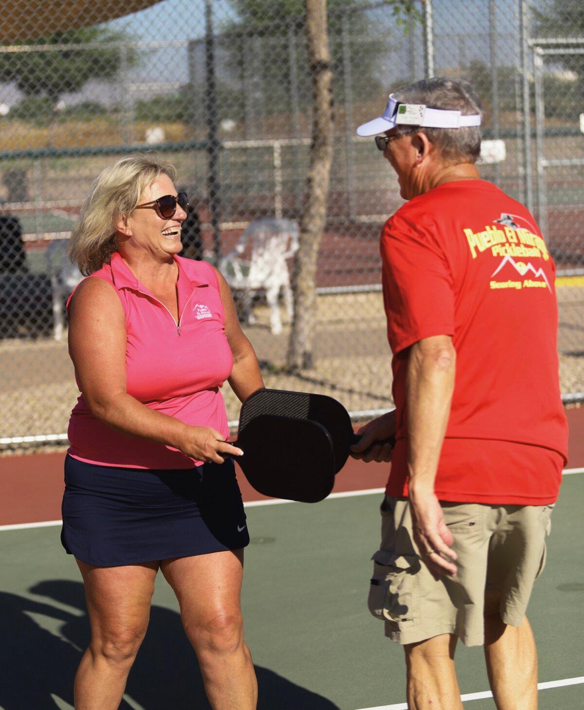 Pickleball is a social sport, with an evergrowing number of courts where people can play.