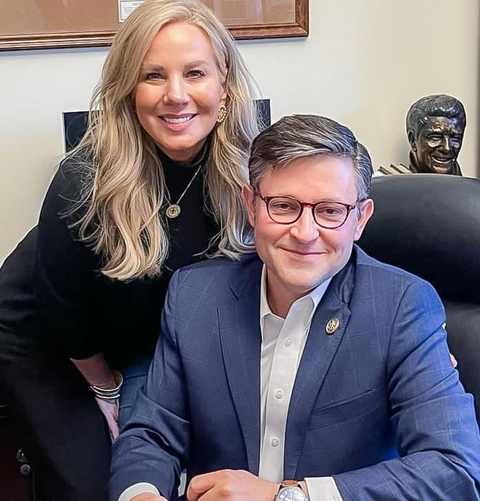 Rep. Mike Johnson (R-La.) with his wife, Kelly. (Office of Rep. Mike Johnson)