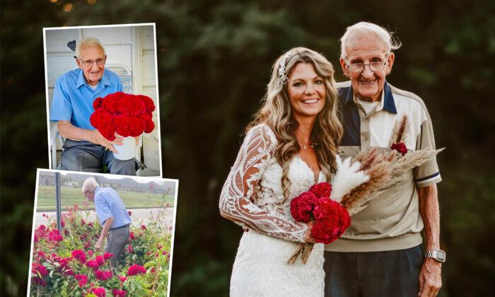 Grandpa, 94, Honors Treasured Memory by Growing and Picking Flowers for His Granddaughter’s Wedding