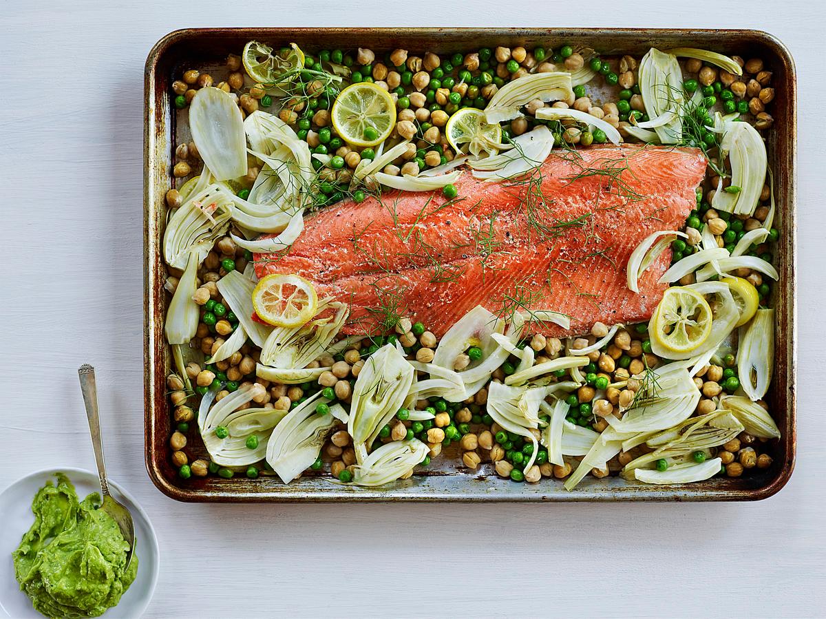 Slow-Roasted Salmon With Avocado Butter