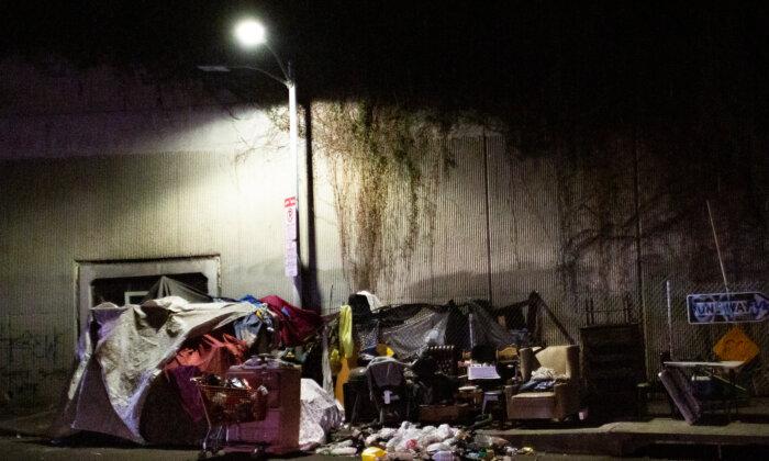 Decade-Long Homeless Encampment Under Freeway Overpass Cleared in Los Angeles