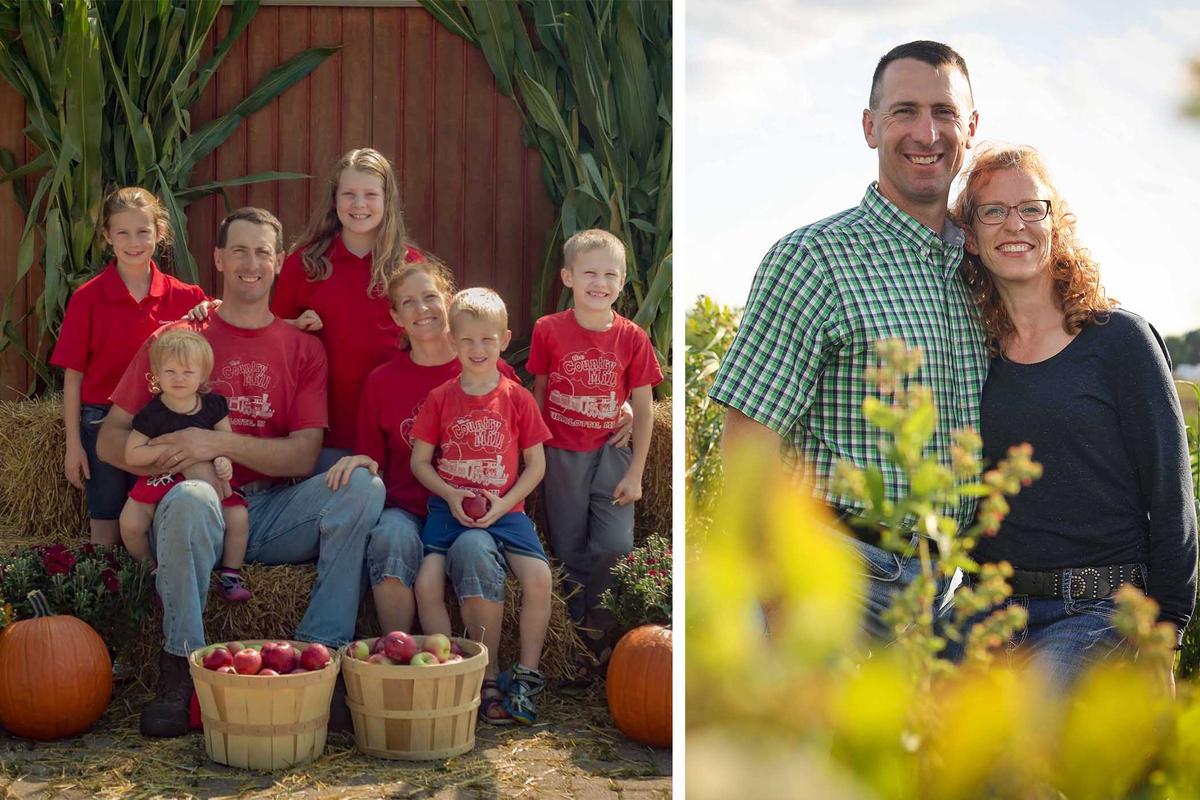 The Tennes family at Country Mill Farms in Charlotte, Michigan. (Courtesy of Alliance Defending Freedom)