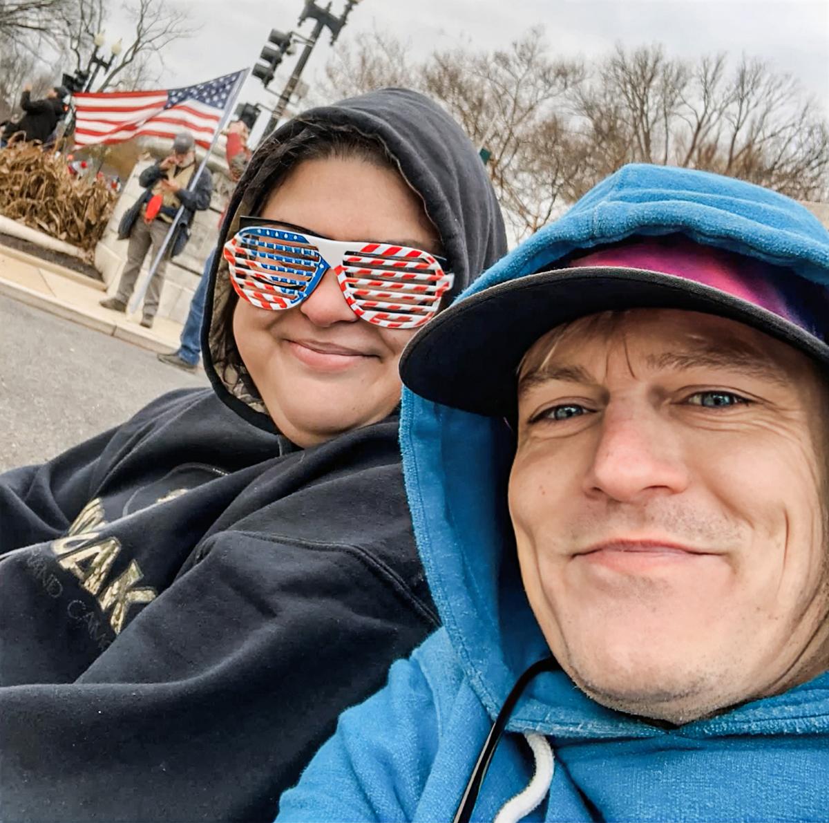 Rosanne Boyland and friend Justin Winchell at the U.S. Capitol in Washington on Jan. 6, 2021. (Courtesy of the Boyland Family)