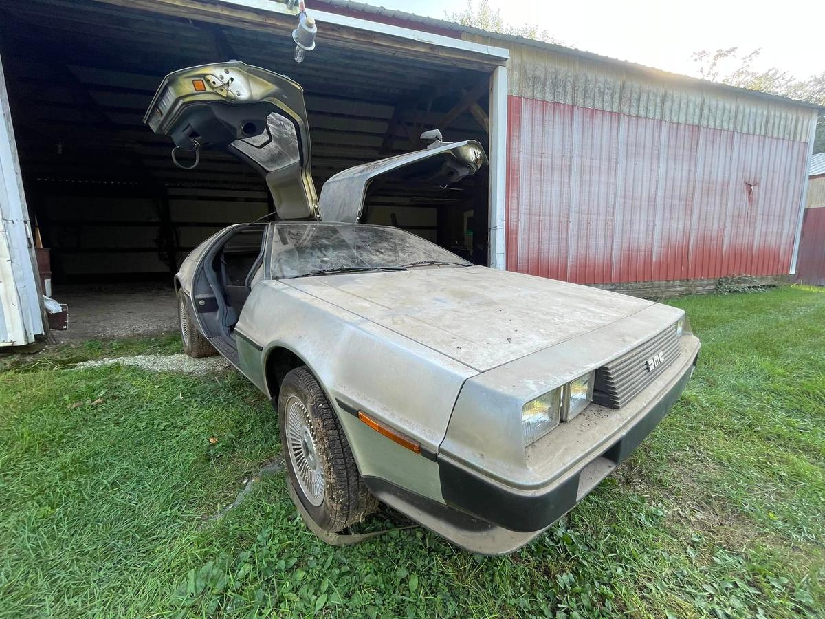 The DeLorean barn find is the same model as the car featured in 1985's cult classic "Back to the Future." (Courtesy of Michael McElhattan)
