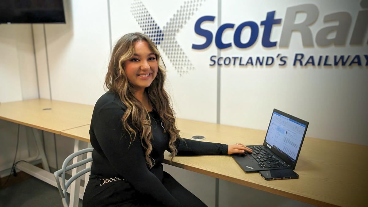 ScotRail external relations assistant, Megan Moore. (SWNS)